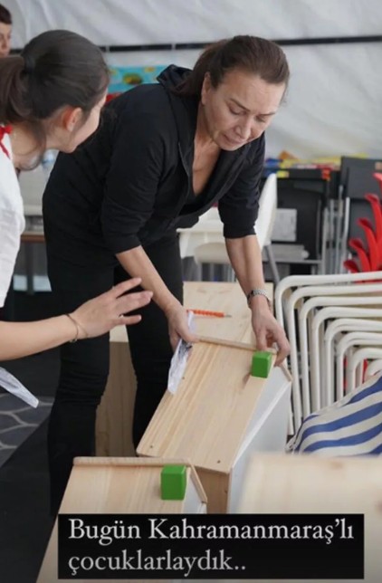 Demet Akbağ afet bölgesinde